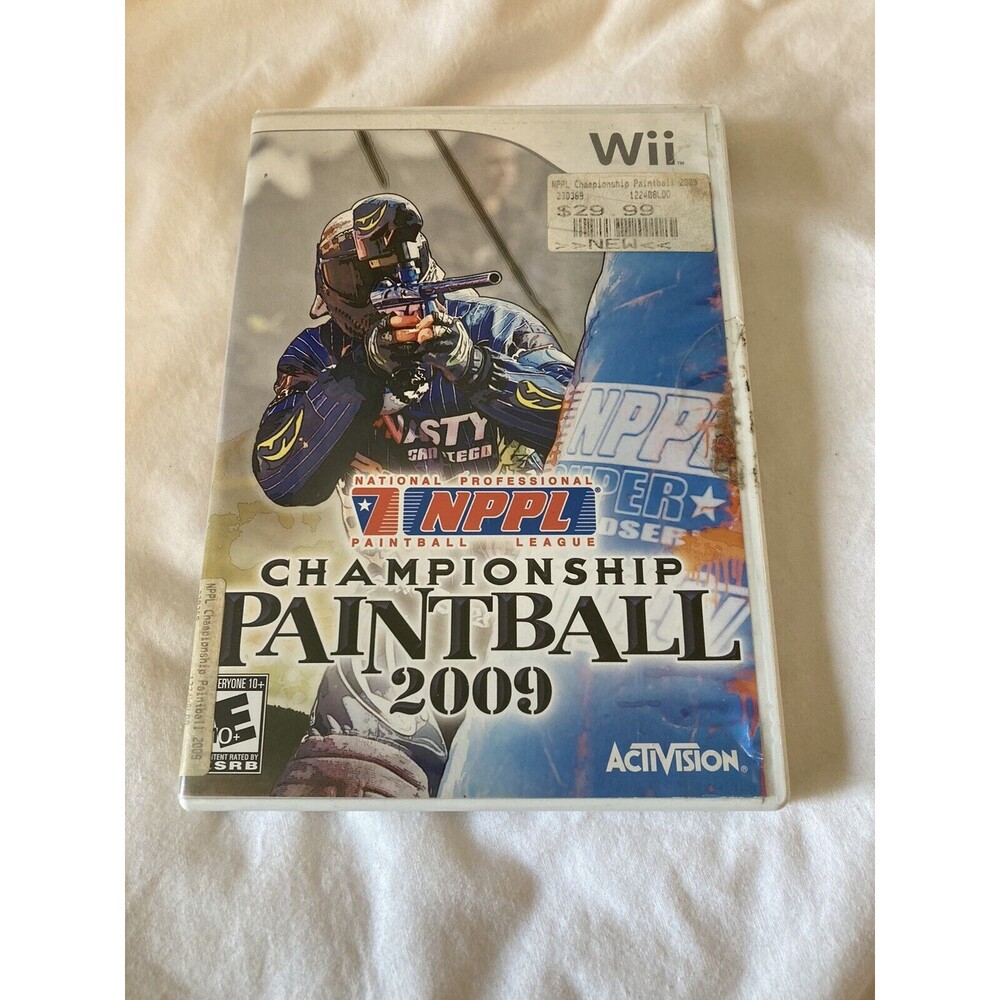 NPPL Championship Paintball 2009 (Nintendo Wii, 2008) Video Game CIB No Manual